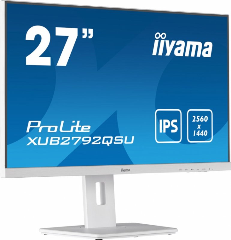 iiyama ProLite/ XUB2792QSU-W5/ 27"/ IPS/ QHD/ 75Hz/ 5ms/ White/ 3R - obrázek č. 2