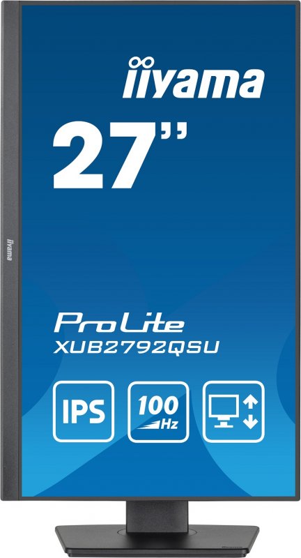 iiyama ProLite/ XUB2792QSU-B6/ 27"/ IPS/ QHD/ 100Hz/ 0,4ms/ Black/ 3R - obrázek č. 1