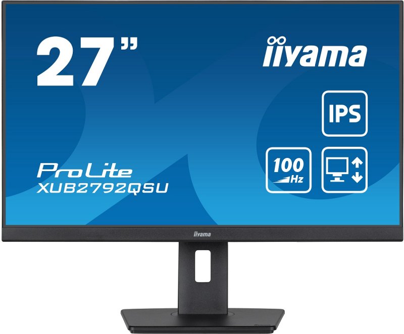 iiyama ProLite/ XUB2792QSU-B6/ 27"/ IPS/ QHD/ 100Hz/ 0,4ms/ Black/ 3R - obrázek produktu
