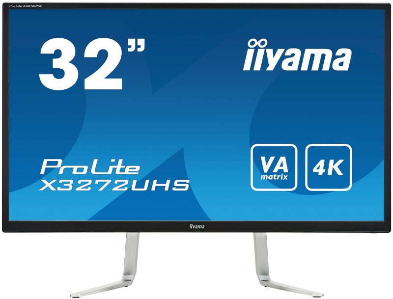 32" iiyama X3272UHS-B1 - VA,4K UHD,3ms,300cd/ m2, 3000:1,16:9,HDMI,DP,repro - obrázek produktu