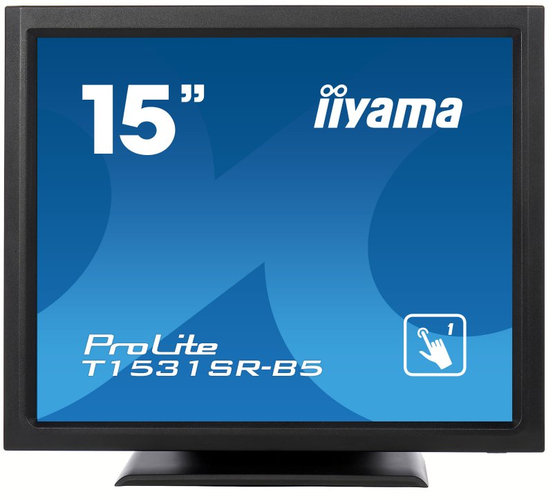 15" iiyama T1531SR-B5 - TN,1024x768,8ms,370cd/ m2, 700:1,4:3,VGA,HDMI,DP,USB,repro,výška. - obrázek produktu