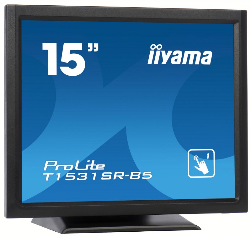15" iiyama T1531SR-B5 - TN,1024x768,8ms,370cd/ m2, 700:1,4:3,VGA,HDMI,DP,USB,repro,výška. - obrázek č. 1