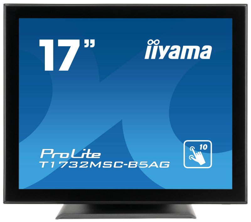 17" iiyama T1732MSC-B5AG - TN,SXGA,5ms,250cd/ m2, 1000:1,5:4,VGA,HDMI,DP,USB,repro. - obrázek produktu