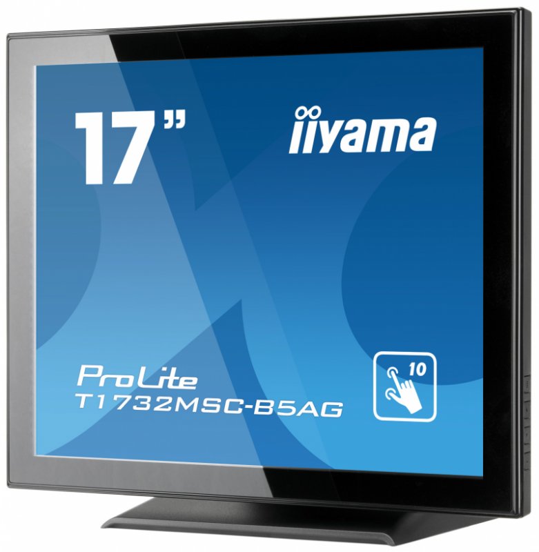 17" iiyama T1732MSC-B5AG - TN,SXGA,5ms,250cd/ m2, 1000:1,5:4,VGA,HDMI,DP,USB,repro. - obrázek č. 2