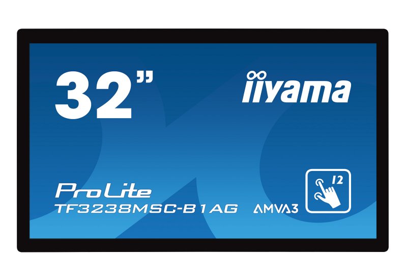 32" iiyama TF3238MSC-B1AG - AMVA,FullHD,8ms,420cd/ m2, 3000:1,16:9,VGA,DVI,HDMI,DP,USB,repro - obrázek produktu