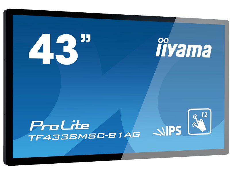 43" iiyama TF4338MSC-B1AG - IPS,FullHD,12ms,380cd/ m2, 1100:1,16:9,VGA,DVI,HDMI,DP,USB,repro - obrázek č. 1