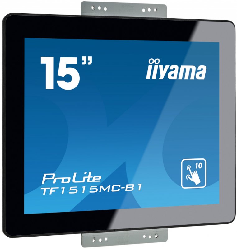15" iiyama TF1515MC-B1 - TN,1024x768,8ms,300cd/ m2, 800:1,4:3,VGA,HDMI,DP,USB - obrázek č. 2