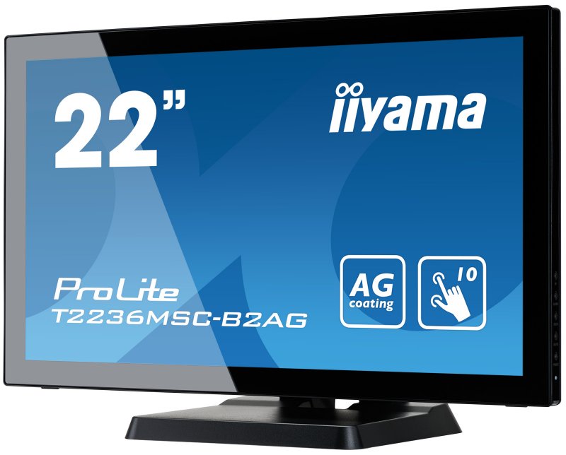 22" LCD iiyama T2236MSC-B2AG - multidotekový, FullHD, AMVA, kapacitní, USB - obrázek č. 3