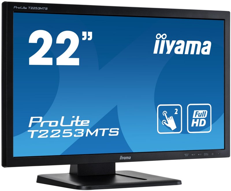 22" iiyama T2253MTS-B1 - TN, FullHd, 2ms, 250cd/ m2, VGA, HDMI, DVI, USB - obrázek č. 1