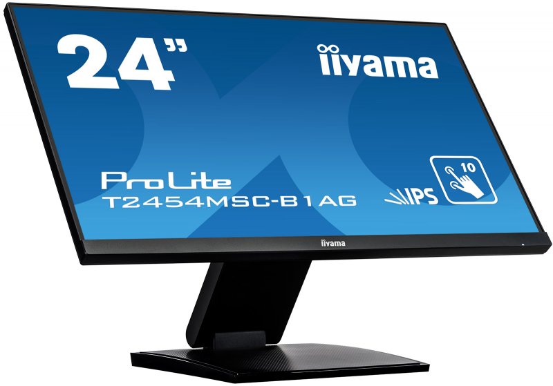 24" iiyama T2454MSC-B1AG - IPS,FullHD,5ms,250cd/ m2, 1000:1,16:9,VGA,HDMI,repro. - obrázek č. 2