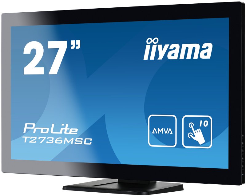 27" LCD iiyama T2736MSC-B1 - 4ms, 300cd/ m2, HDMI, VGA, DP, USB, - obrázek č. 2