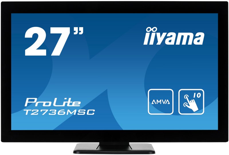 27" LCD iiyama T2736MSC-B1 - 4ms, 300cd/ m2, HDMI, VGA, DP, USB, - obrázek produktu