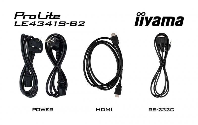 43" iiyama LE4341S-B2: IPS,FHD,3xHDMI,LAN,USB - obrázek č. 4