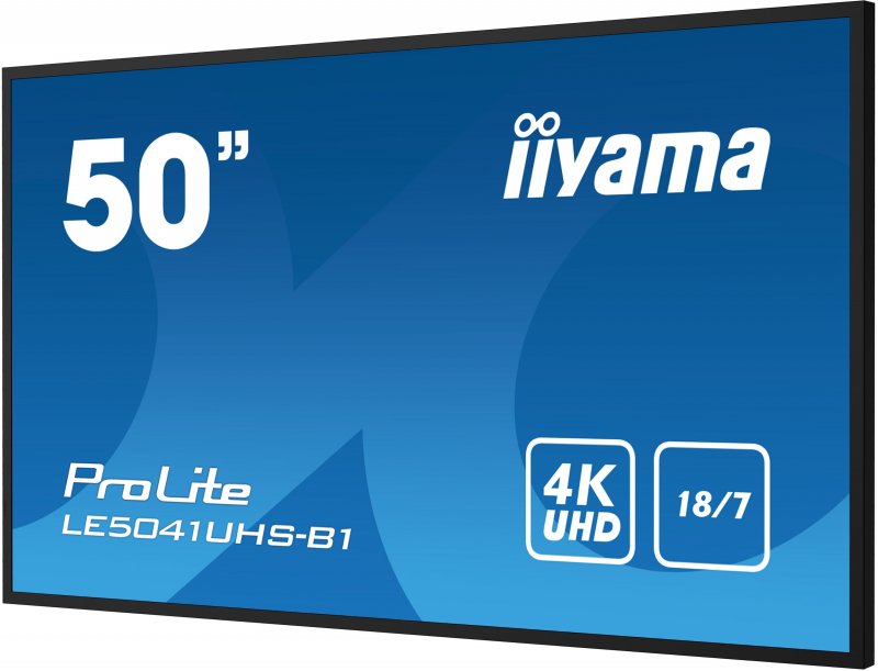 50" iiyama LE5041UHS-B1:VA,4K UHD,18/ 7,RJ45,HDMI - obrázek č. 3