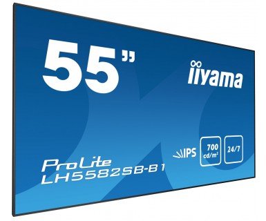 55" LCD iiyama ProLite LH5582SB-B1 -FullHD,IPS,8ms,700cd,USB media player,RJ45,RS232C,repro,OPS,24/ 7 - obrázek č. 1