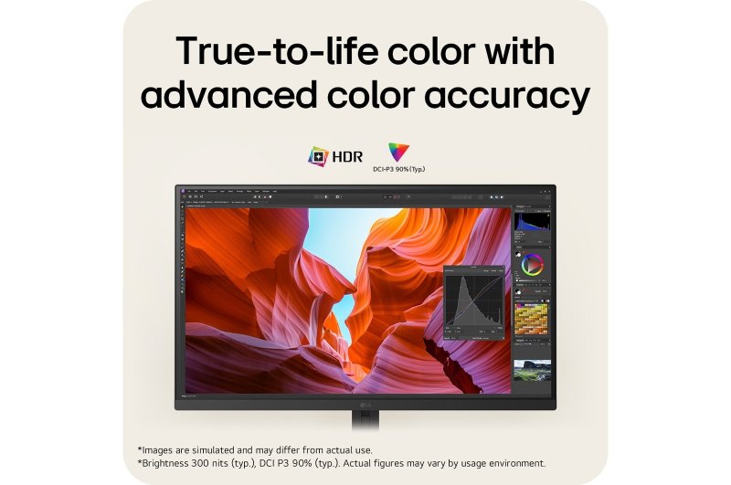 LG UltraWide / 27U710B-B / 27" / IPS / 4K UHD / 60Hz / 5ms / Černá - obrázek č. 2