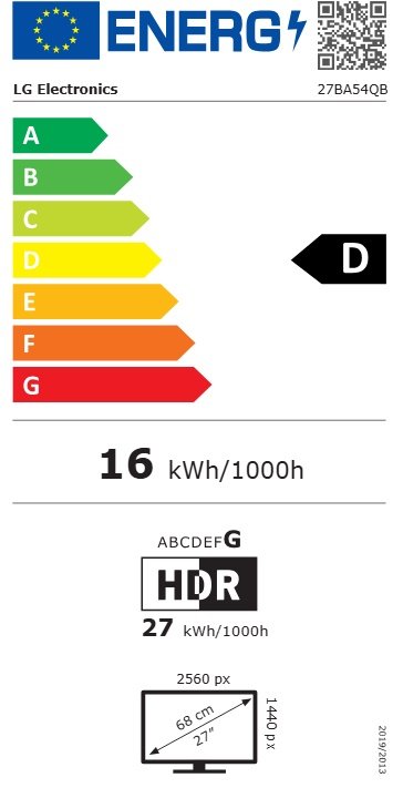 LG / 27BA54QB-T / 27" / IPS / QHD / 75Hz / 5ms / Černá - obrázek č. 8