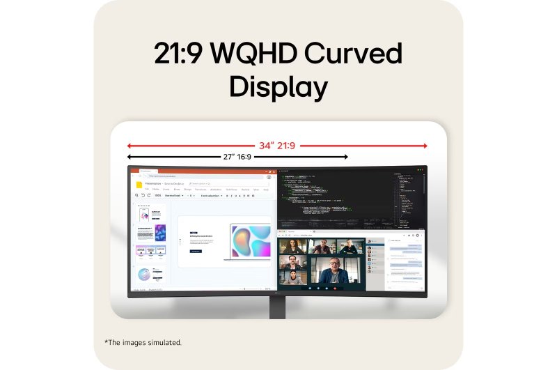 LG UltraWide / 34U640B-B / 34" / VA / UWQHD / 144Hz / 5ms / Černá - obrázek č. 10