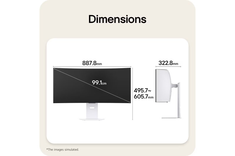 LG UltraGear / 39GX90SB-W / 39" / OLED / UWQHD / 240Hz / 0,03ms / Bílá - obrázek č. 5