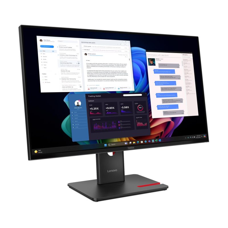 Lenovo ThinkVision / T27UD-40 / 27" / IPS / 4K UHD / 60Hz / 4ms / Černá - obrázek č. 1