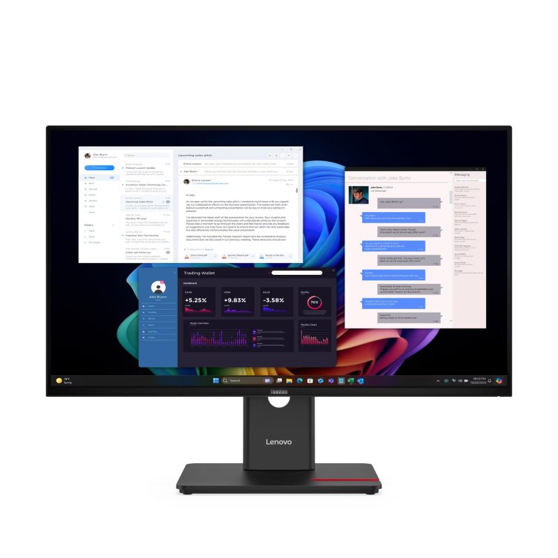 Lenovo ThinkVision / T27UD-40 / 27" / IPS / 4K UHD / 60Hz / 4ms / Černá - obrázek produktu