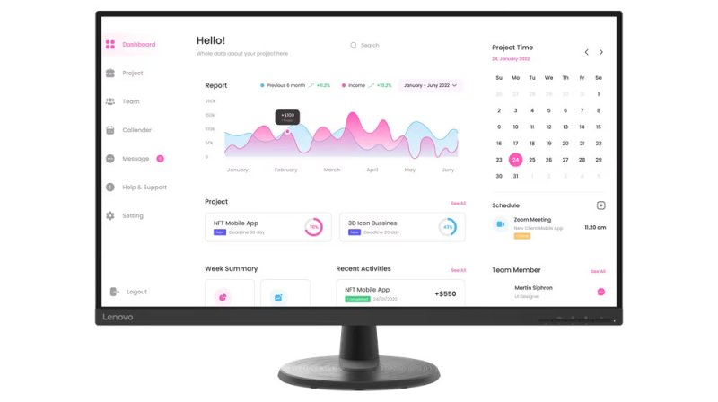 Lenovo D32-40 / 31,5"VA / 1920x1080 / 3000:1 / 60Hz / 4ms - obrázek č. 1