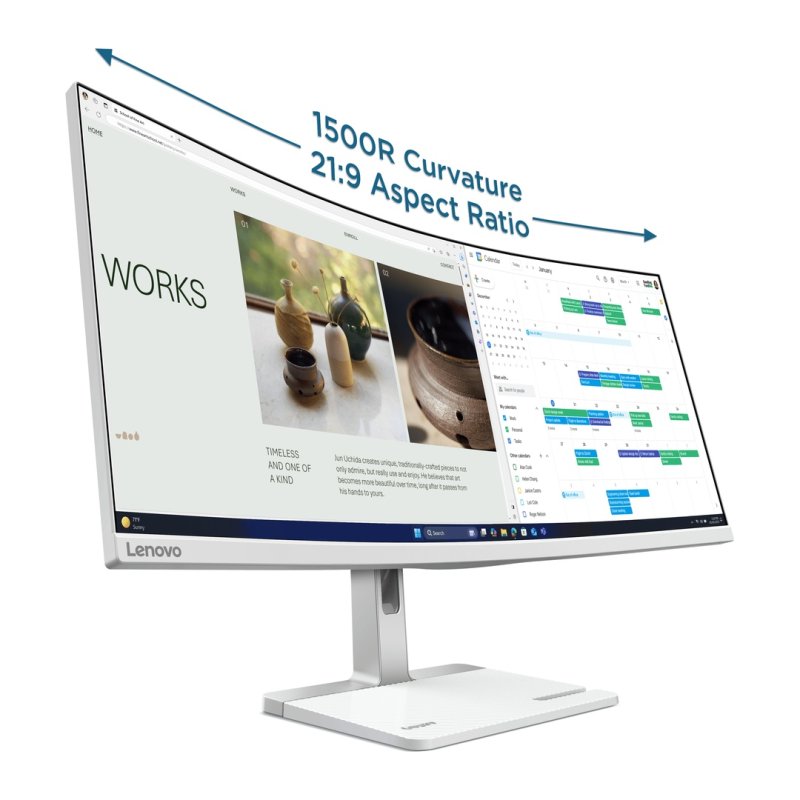 Lenovo / L34W-4C / 34" / VA / UWQHD / 120Hz / 1ms / Šedá - obrázek č. 2