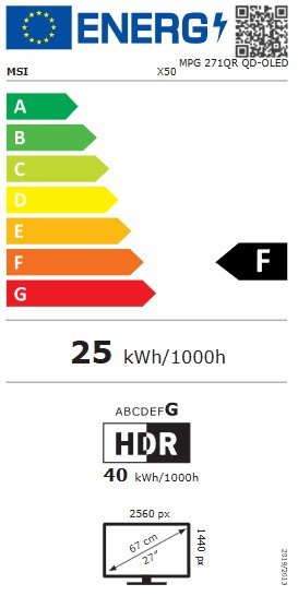 MSI MPG / 271QR QD-OLED X50 / 26,5" / QD-OLED / QHD / 500Hz / 0,03ms / Černá - obrázek č. 5