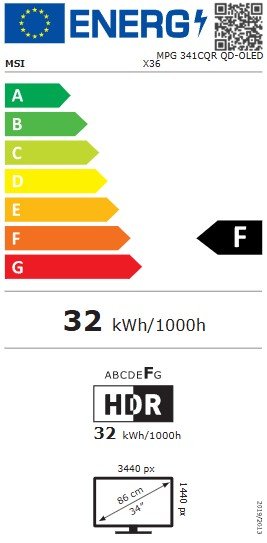 MSI MPG / 341CQR QD-OLED X36 / 34" / QD-OLED / wQHD / 360Hz / 0,03ms / Černá - obrázek č. 5