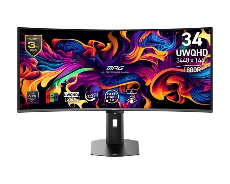 MSI MPG / 341CQR QD-OLED X36 / 34" / QD-OLED / wQHD / 360Hz / 0,03ms / Černá - obrázek produktu