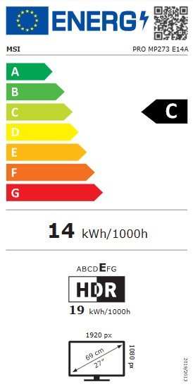 MSI Pro / MP273 E14A / 27" / IPS / FHD / 144Hz / 1ms / Černá - obrázek č. 6