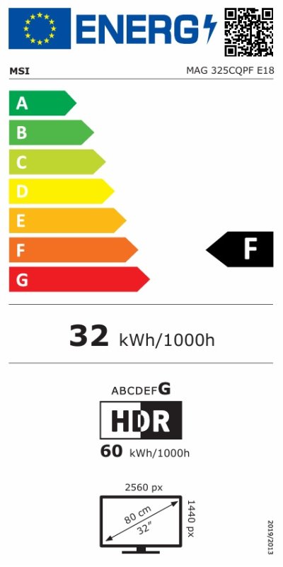 MSI MAG / 325CQPF E18 / 31,5" / VA / QHD / 180Hz / 0,5ms / Černá - obrázek č. 5