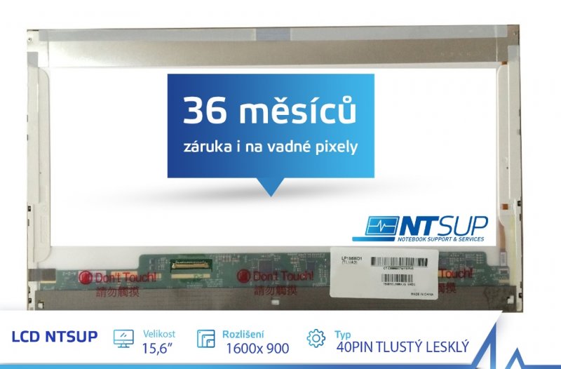 LCD PANEL NTSUP 15,6" 1600X900 40PIN TLUSTÝ LESKLÝ - obrázek produktu