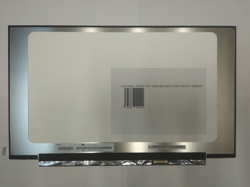 LCD PANEL NTSUP 15,6" 1920x1080 30PIN TENKÝ MATNÝ - bez úchytů - obrázek produktu