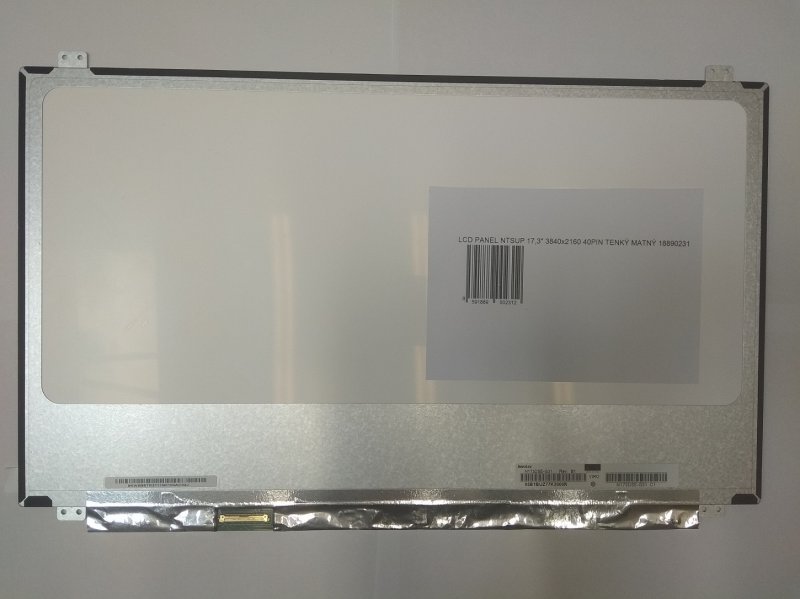 LCD PANEL NTSUP 17,3" 3840x2160 40PIN TENKÝ MATNÝ - obrázek produktu