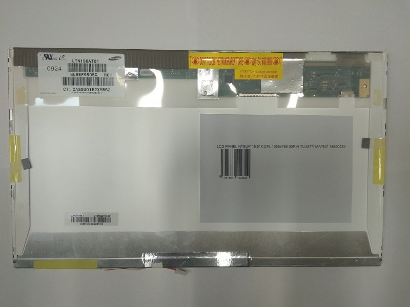 LCD PANEL NTSUP 15,6" CCFL 1366x768 30PIN TLUSTÝ MATNÝ - obrázek produktu