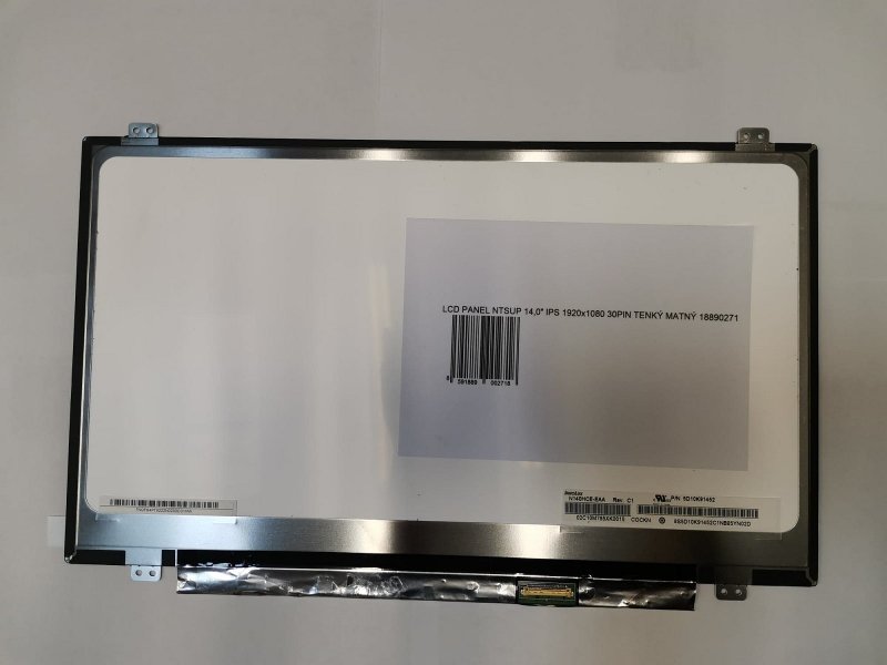 LCD PANEL NTSUP 14,0" IPS 1920x1080 30PIN TENKÝ MATNÝ - obrázek produktu