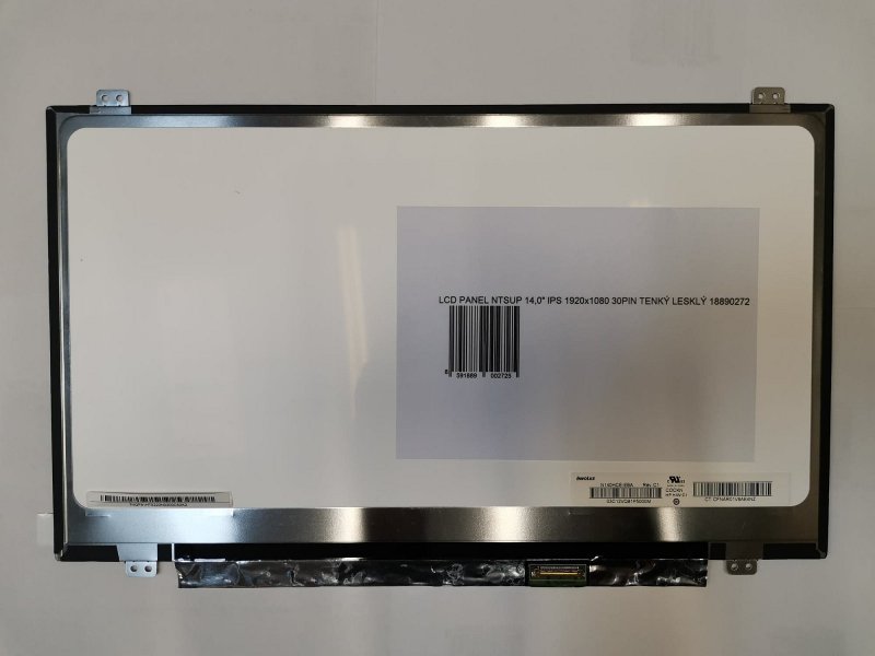 LCD PANEL NTSUP 14,0" IPS 1920x1080 30PIN TENKÝ LESKLÝ - obrázek produktu