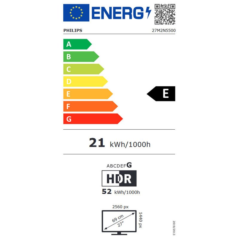 Philips Evnia / 27M2N5500 / 00 / 27" / IPS / QHD / 180Hz / 1ms / Gray - obrázek č. 6