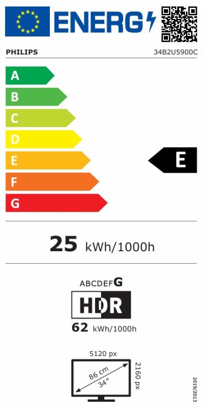 Philips / 34B2U5900C / 34" / VA / wUHD / 120Hz / 2ms / Černá - obrázek produktu