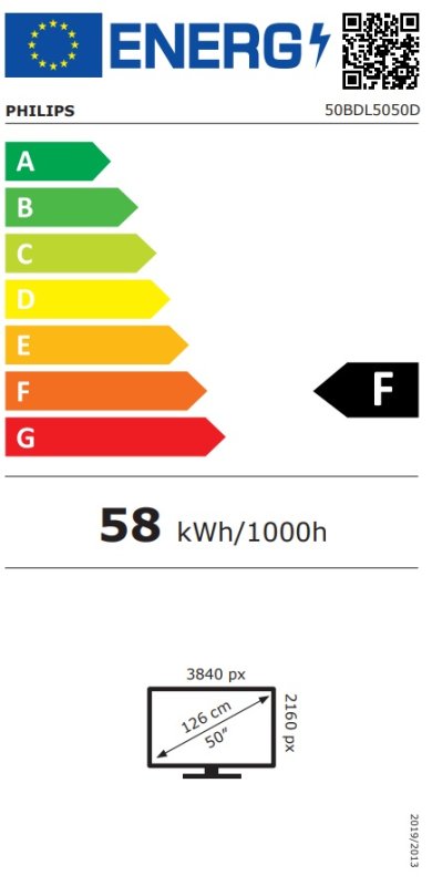 50" D-LED Philips 50BDL5050D-UHD,600,AN,24 / 7 - obrázek č. 1