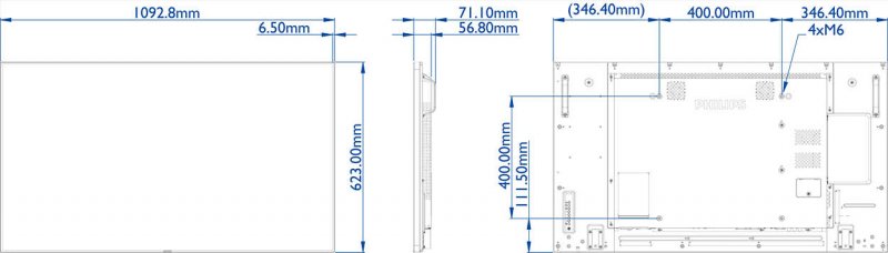 49" E-LED Philips 49BDL5055P-FHD,IPS,500cd,AN,24/ 7 - obrázek č. 1