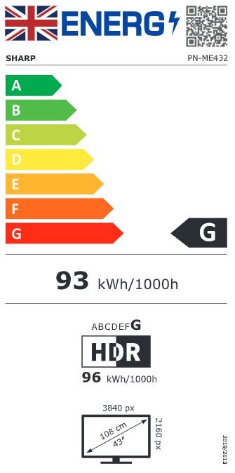 43" LED SHARP ME432 3840x2160,18 / 7,400cd, Android - obrázek č. 7