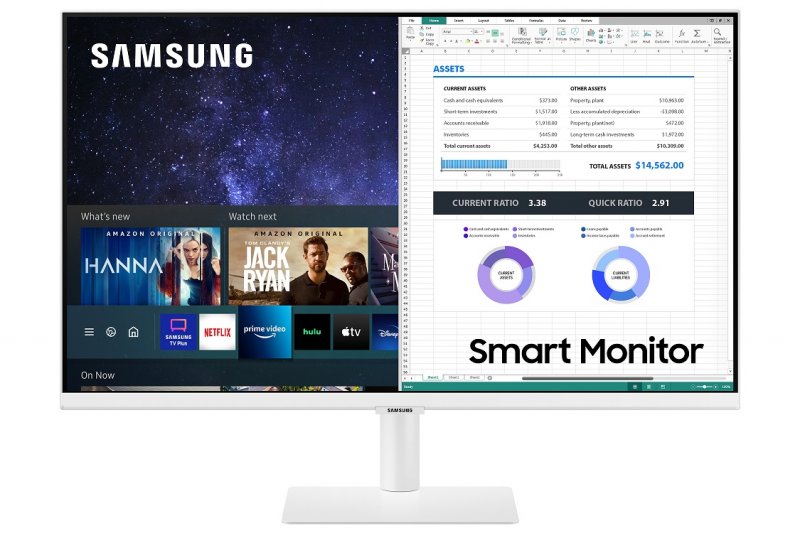 27" Samsung Smart Monitor M5 Bílá VA, FullHD, WIFI - obrázek produktu