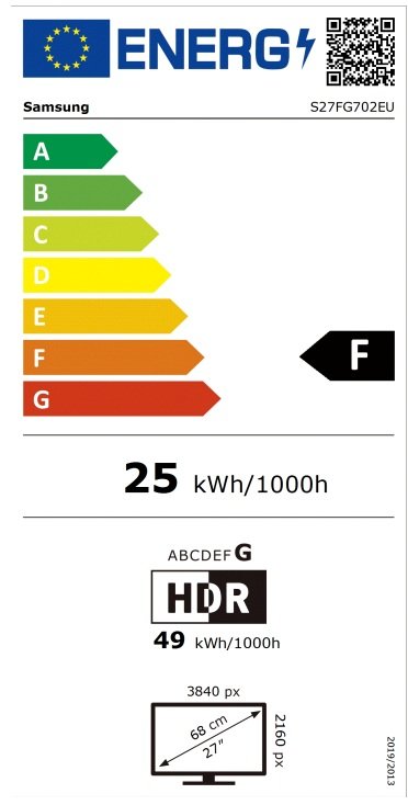 Samsung Odyssey G7 / LS27FG702EUXEN / 27" / IPS / 4K UHD / 360Hz / 1ms / Černá - obrázek č. 6