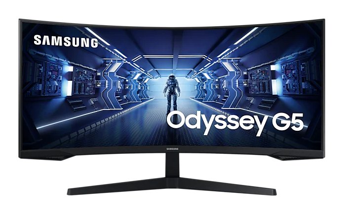 Samsung Odyssey G5/ LC34G55TWWRXEN/ 34"/ VA/ 3440x1440/ 165Hz/ 1ms/ Black/ 2R - obrázek produktu