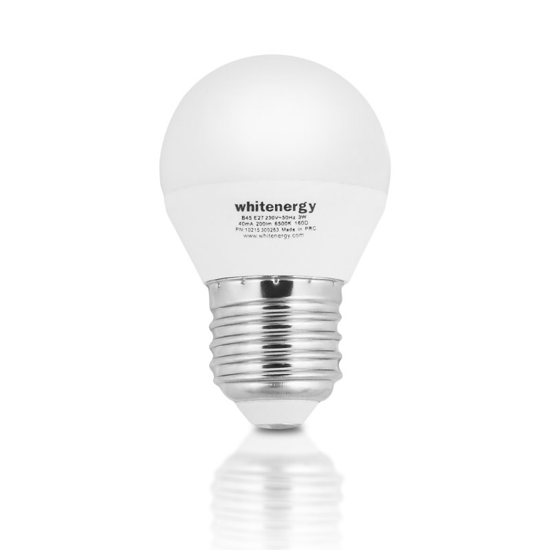 WE LED žárovka SMD2835 G45 E27 5W teplá bílá - obrázek č. 1