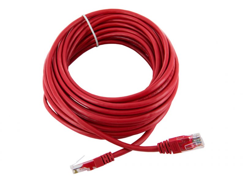 4World Patch kabel RJ45 Cat5e UTP 10m Red - obrázek produktu