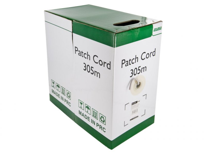4World Patch kabel Cat5e FTP 305m drát měď Gray - obrázek produktu