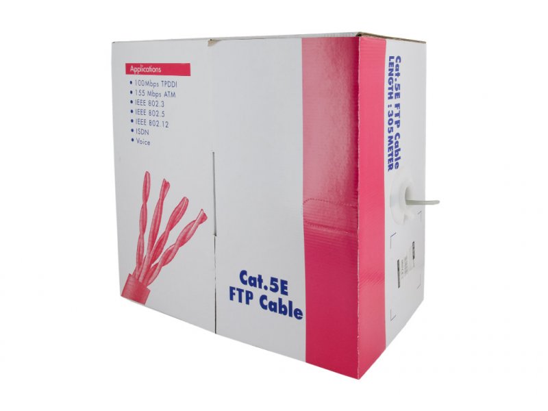 4World Patch kabel Cat5e SFTP 305m drát Gray - obrázek produktu